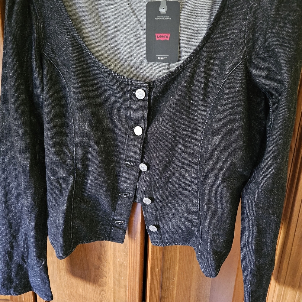 Levis button down denim top